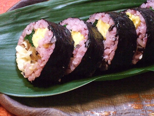 黒米の巻き寿司