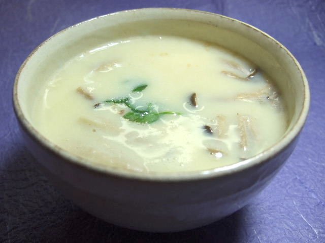豆乳の宝蒸し汁