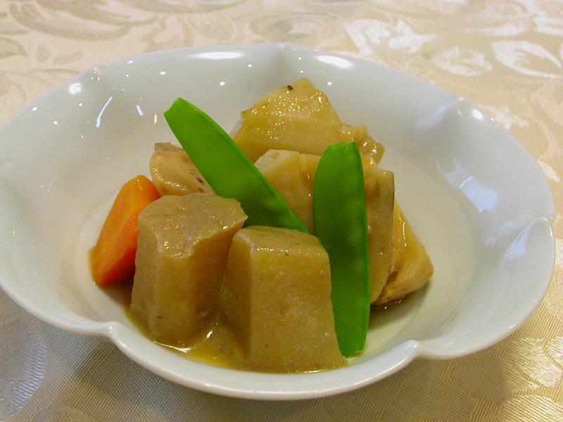 れんこんとこんにゃくの辛子煮