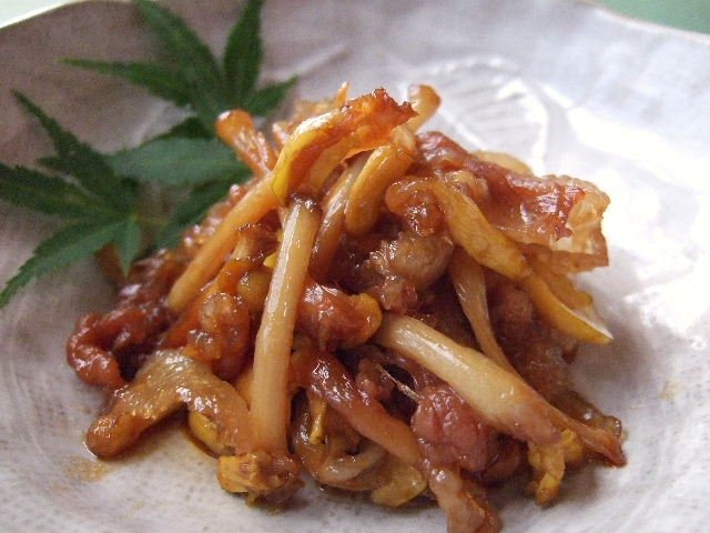 ピーナッツスプラウトと豚肉の佃煮（教室用）