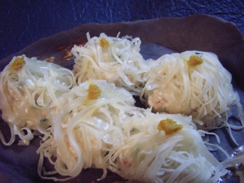 豆腐のイカしゅうまい風
